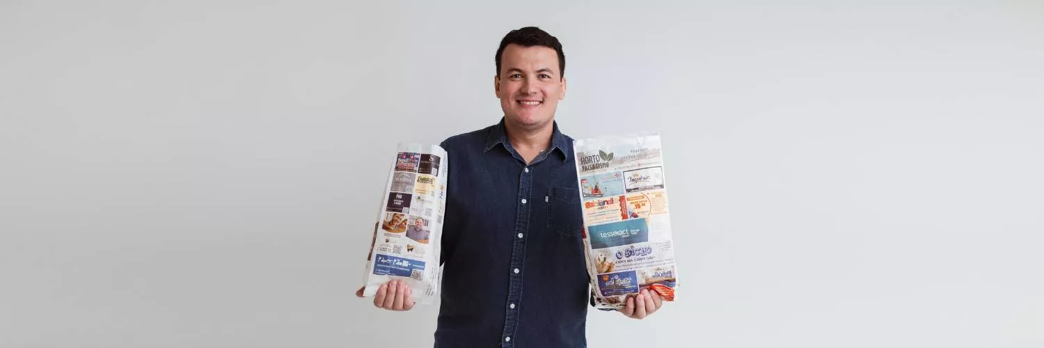 Rede de microfranquias em publicidades em sacos de pão inaugura nova unidade