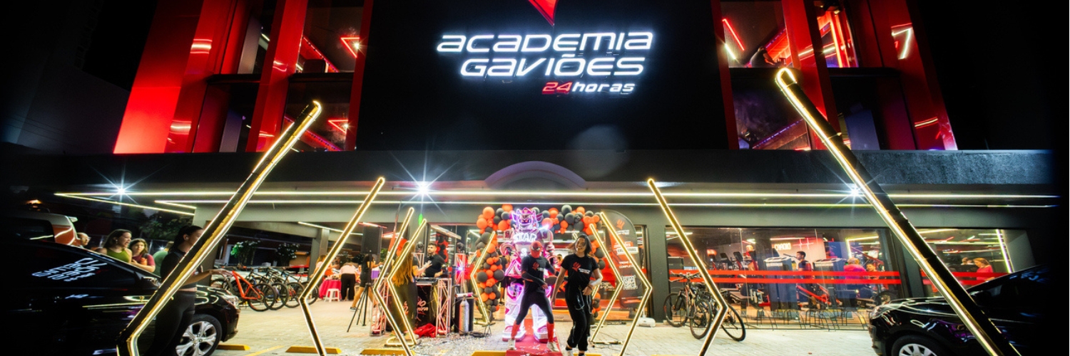 Academia Gaviões 24h prevê negociar 300 unidades até o final de 2026