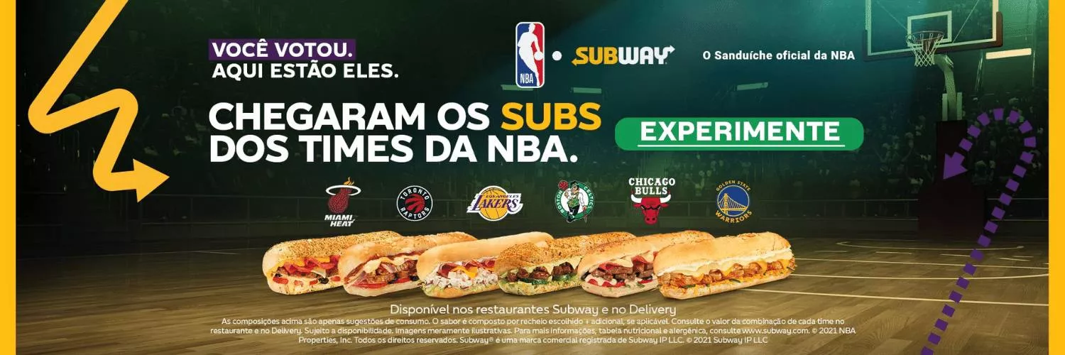 Subway apresenta seis novos Subs em parceria com a NBA