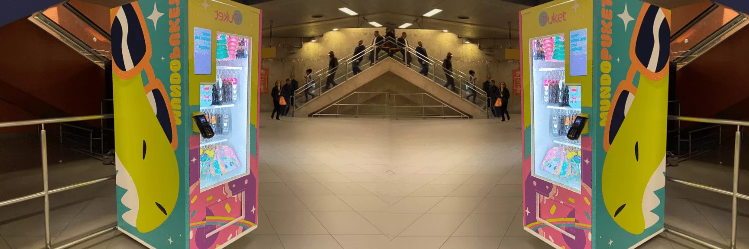 Puket instala vending machine na estação de metrô Pinheiros
