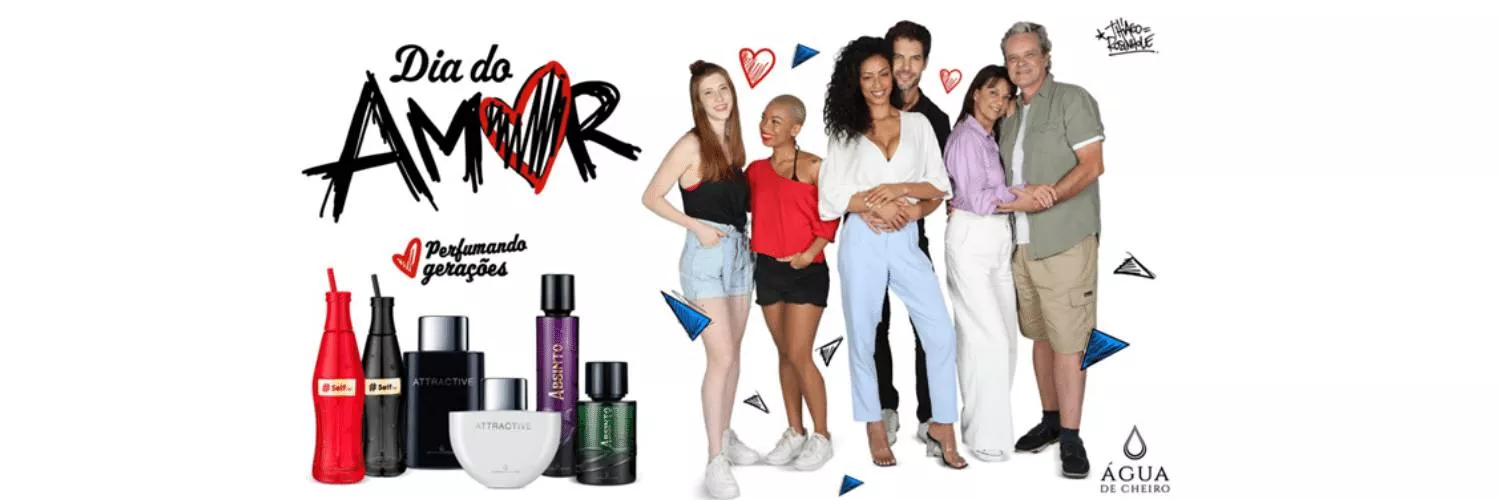 Dia do Amor: campanha de namorados da Água de Cheiro ressalta o amor em diferentes gerações