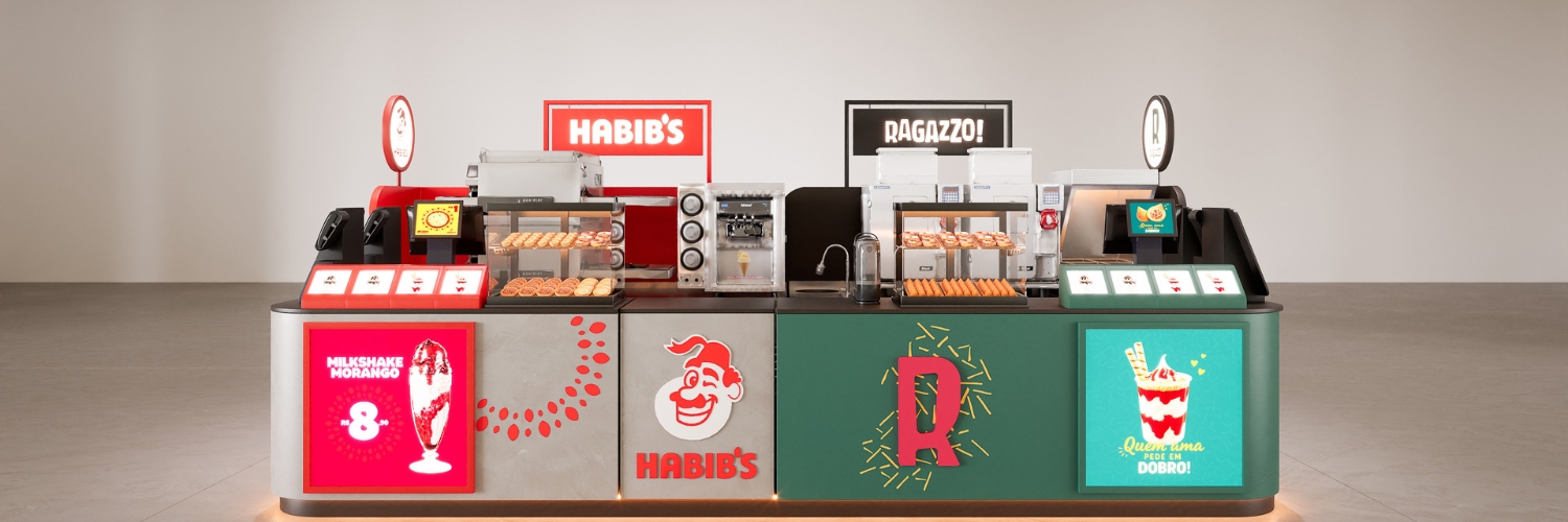 Habib’s e Ragazzo lançam modelo inédito de quiosque híbrido