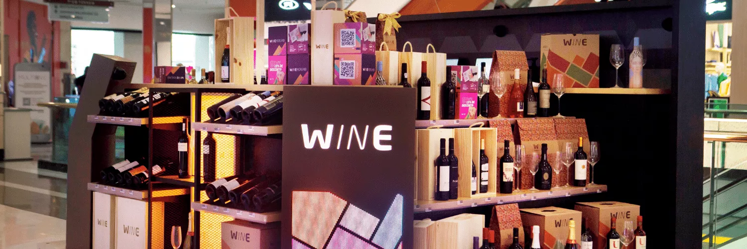 Wine, clube de assinatura de vinhos, aposta em quiosque temporário no Shopping Morumbi neste final de ano