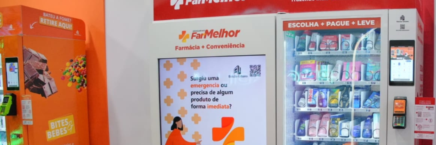 Balcão Urbano leva vending machine da FarMelhor para a ABF Rio